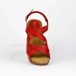 Sandalias de mujer Bonaventure K236-ROJO
